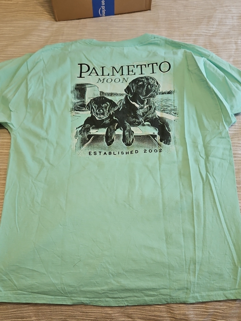Palmetto Moon Mint Green Short-Sleeve Dog Graphic Tee
